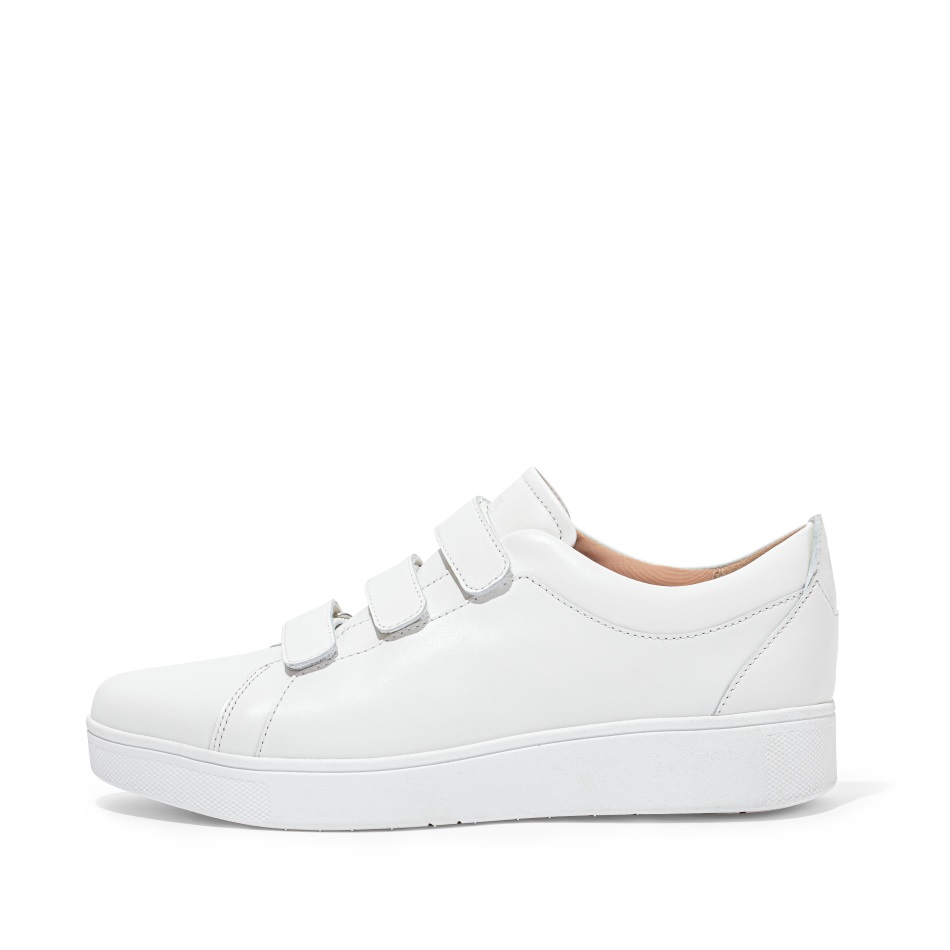 Sneakers Fitflop Rally Strap In Pelle Urban White