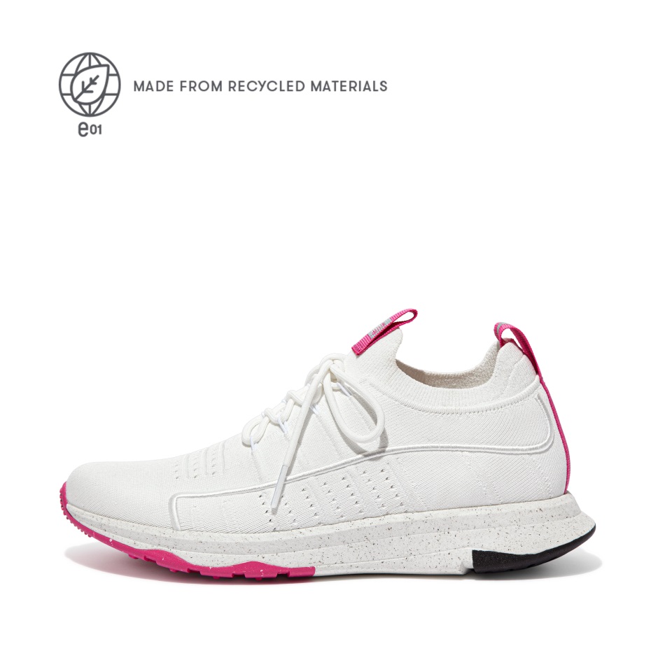 Fitflop Vitamin Ff E01 Sneakers Sportive In Maglia Urban White Mix