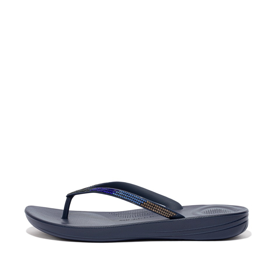 Fitflop Iqushion Ombré Sparkle Infradito Blu Notte