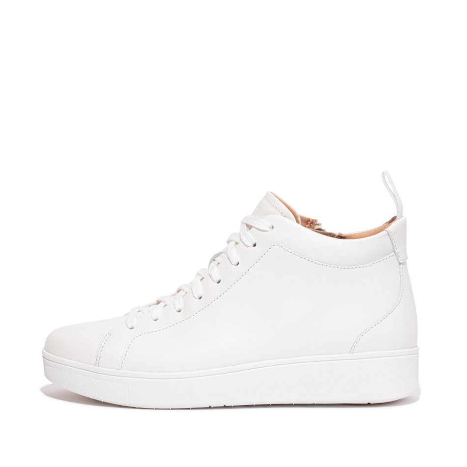 Sneakers Alte Fitflop Rally In Pelle Urban White