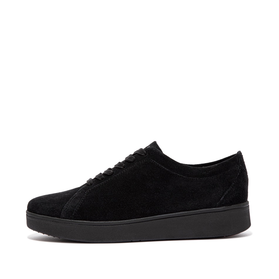 Sneakers Fitflop Rally In Suede Tutto Nero