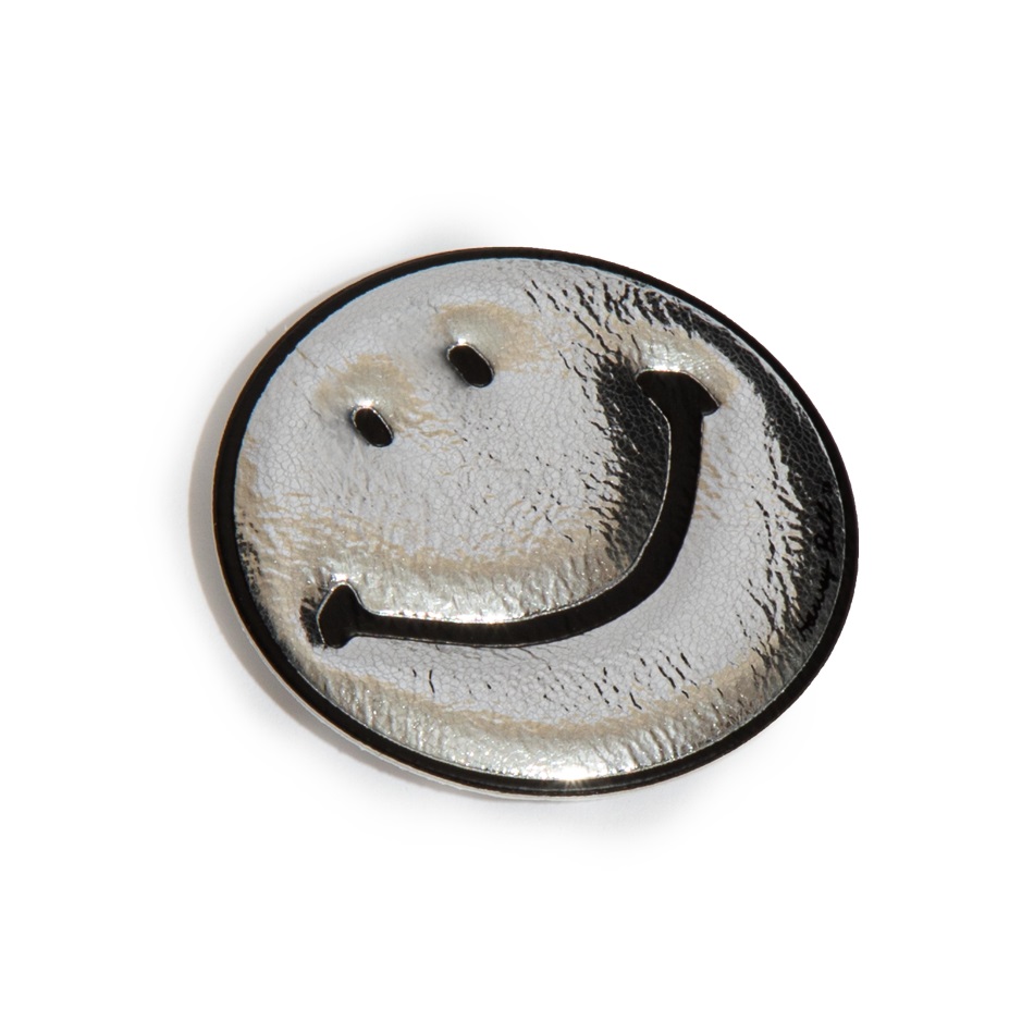 Fitflop Smiley Metallizzato Adesivi In ​​ecopelle Confezione Da 2 Argento