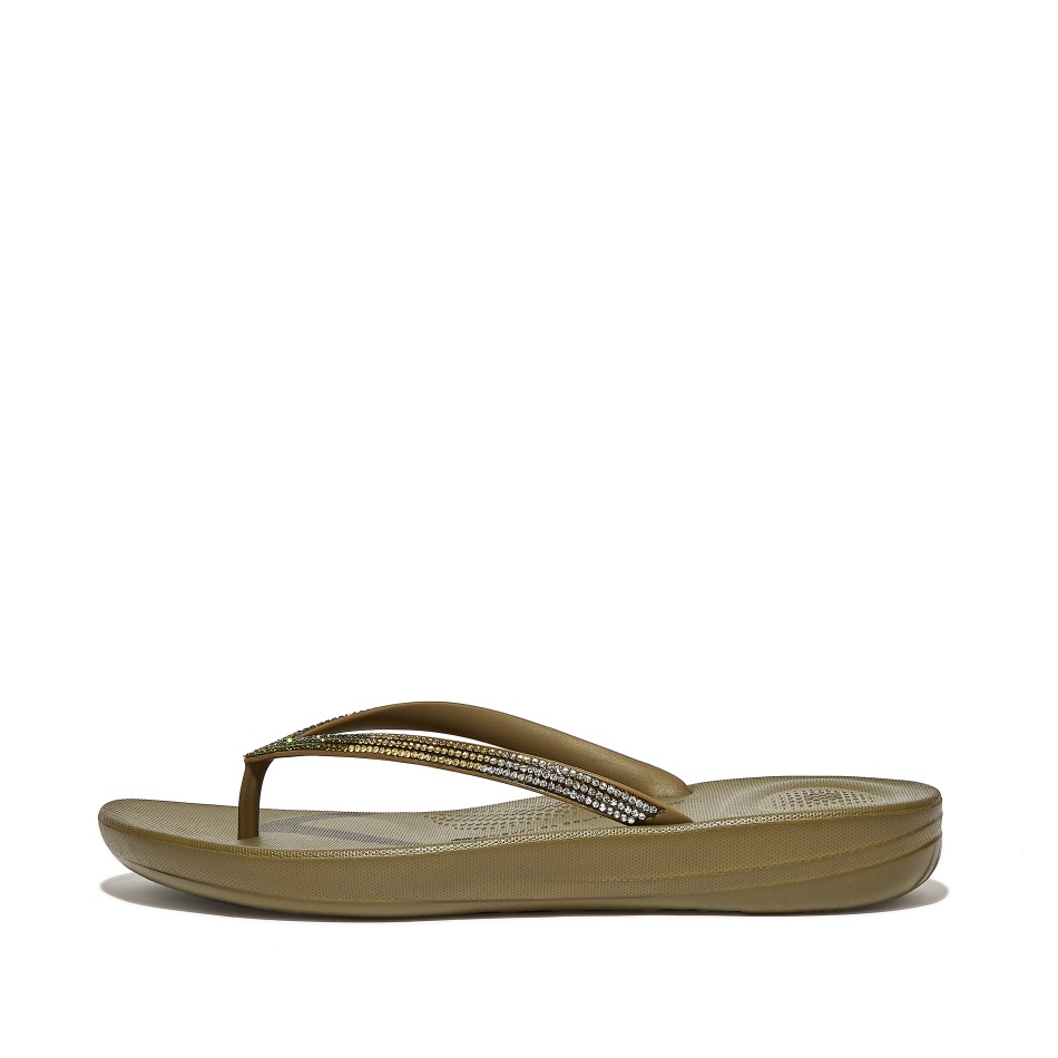 Fitflop Iqushion Ombré-sparkle Infradito Mossy